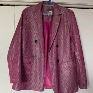 Sans Souci Pink Glitter Blazer